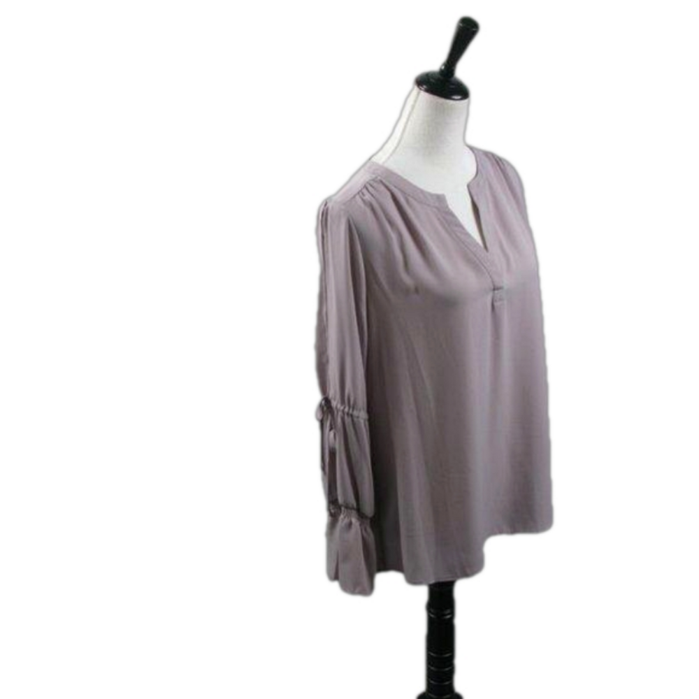 NY Collection Taupe Open Sleeve Size Medium - Picture 6 of 7